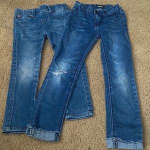 2 Hudson used jeans little girls size 5